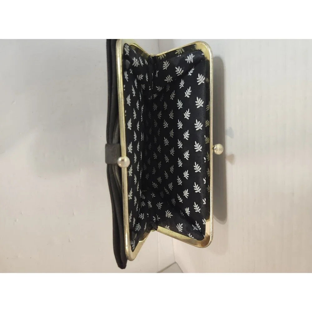 vintage black patent leather clutch purse